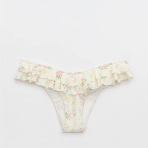 Aerie ruffle cheeky bikini bottom